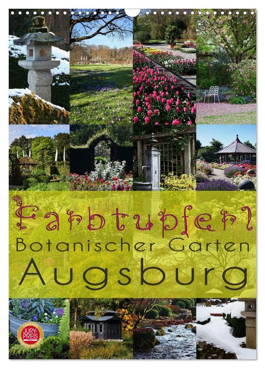 Produktbild: Farbtupferl - Botanischer Garten Augsburg (Wandkalender 2026 DIN A3 hoch), CALVENDO Monatskalender
