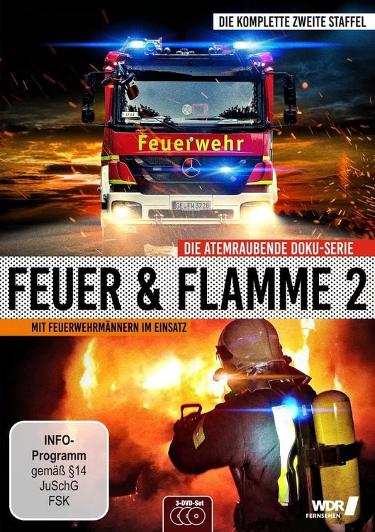 Produktbild: Feuer & Flamme - Mit Feuerwehrm&auml;nnern im Einsatz - Staffel 2 [3 DVDs]