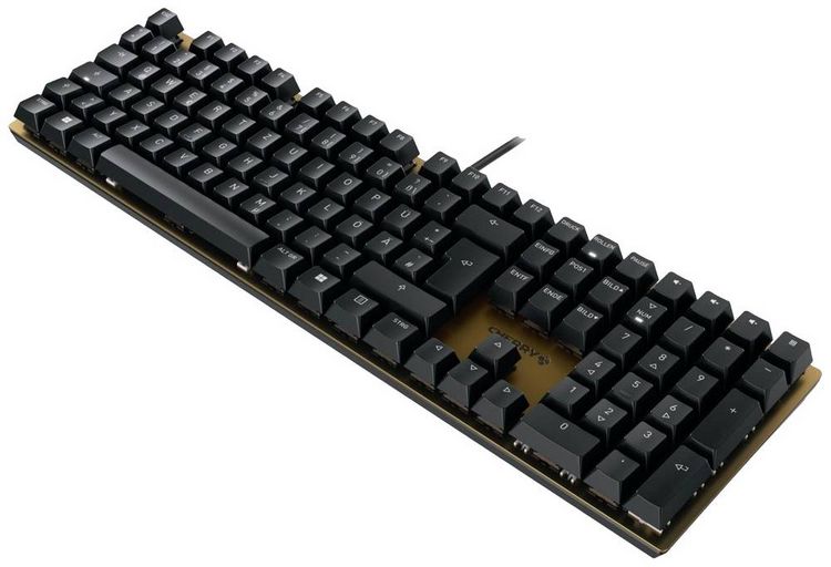Produktbild: CHERRY KC 200 MX Kabelgebunden Tastatur Deutsch, QWERTZ Schwarz, Bronze