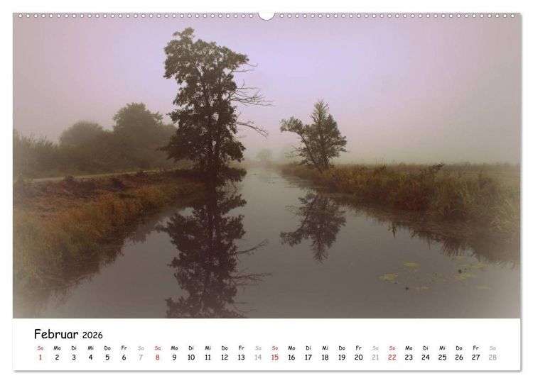Produktbild: Unterwegs im Teufelsmoor (hochwertiger Premium Wandkalender 2026 DIN A2 quer), Kunstdruck in Hochglanz