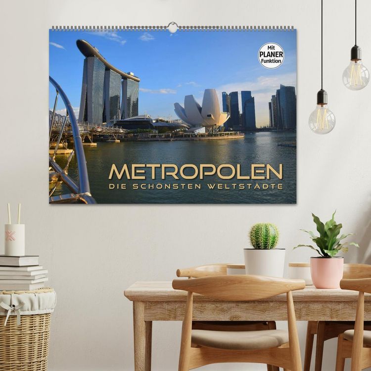 Produktbild: METROPOLEN - die sch&ouml;nsten Weltst&auml;dte (Wandkalender 2026 DIN A2 quer), CALVENDO Monatskalender