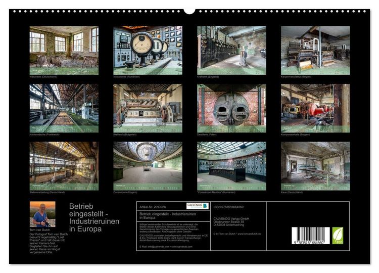 Produktbild: Betrieb eingestellt - Industrieruinen in Europa (hochwertiger Premium Wandkalender 2026 DIN A2 quer), Kunstdruck in Hochglanz