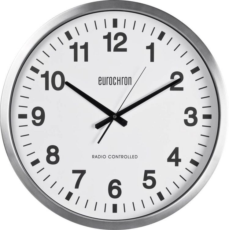 Produktbild: Eurochron EFWU 9000 Funk Wanduhr 50.7mm x 63mm Silber