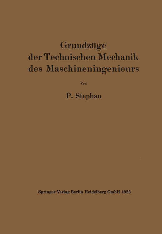 Produktbild: Grundz&uuml;ge der Technischen Mechanik des Maschineningenieurs