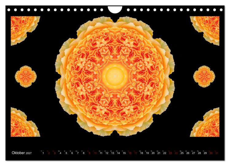 Produktbild: ROSEN MANDALAS (Wandkalender 2027 DIN A4 quer), CALVENDO Monatskalender
