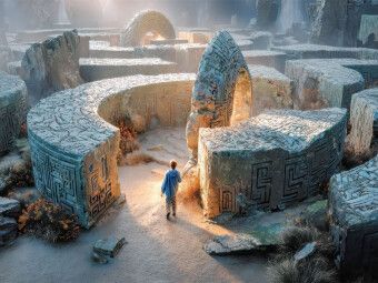 Produktbild: CALVENDO Puzzle Labyrinth | 1000 Teile Lege-Gr&ouml;&szlig;e 64x48cm Foto-Puzzle f&uuml;r gl&uuml;ckliche Stunden