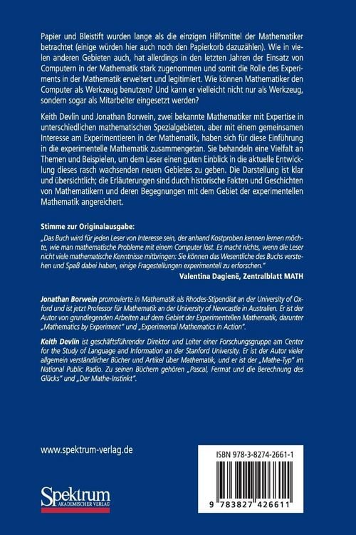 Produktbild: Experimentelle Mathematik