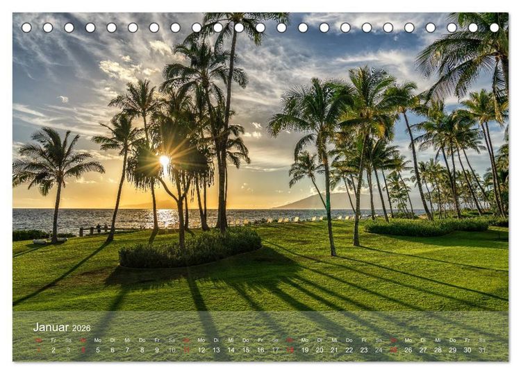 Produktbild: Hawaii - Maui Trauminsel im Pazifik (Tischkalender 2026 DIN A5 quer), CALVENDO Monatskalender