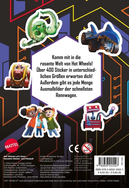 Produktbild: Hot Wheels&trade; Let's Race: Rasanter Sticker- und Malspa&szlig;