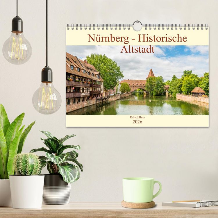 Produktbild: N&uuml;rnberg - Historische Altstadt (Wandkalender 2026 DIN A4 quer), CALVENDO Monatskalender