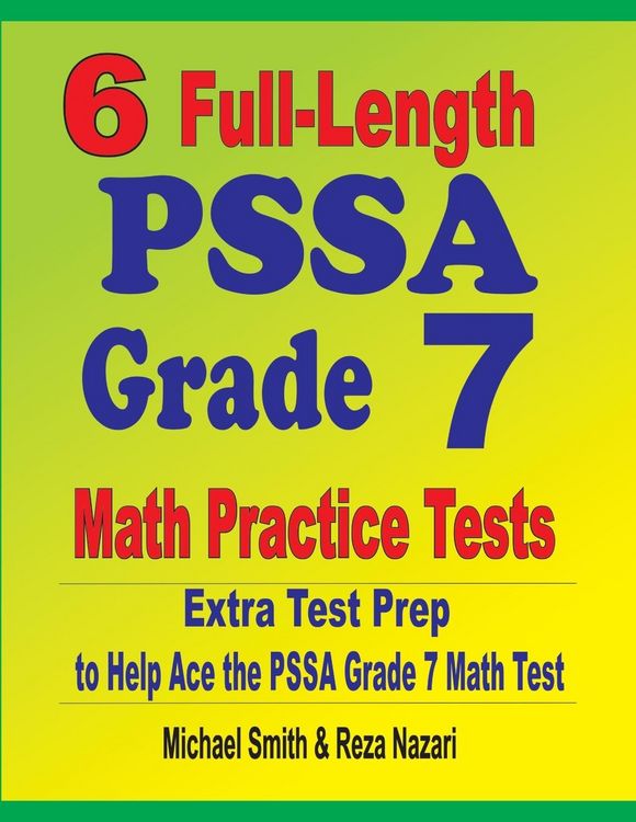 Produktbild: 6 Full-Length PSSA Grade 7 Math Practice Tests