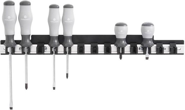 Produktbild: TOOLCRAFT 88 68 87 Alu-Schraubendreherleiste (L x B) 435mm x 48mm 1St.