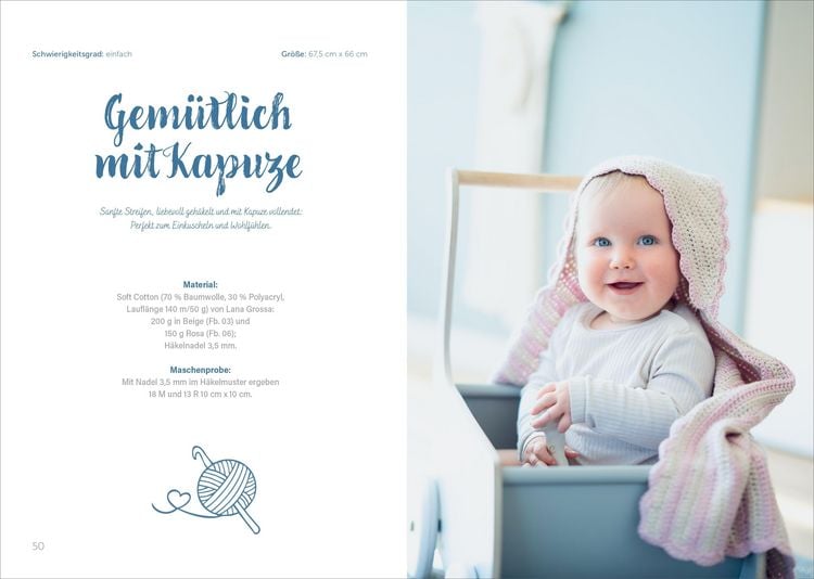 Produktbild: Kleine Maschen, gro&szlig;es Gl&uuml;ck: Kuschelige Babydecken f&uuml;r die Kleinsten
