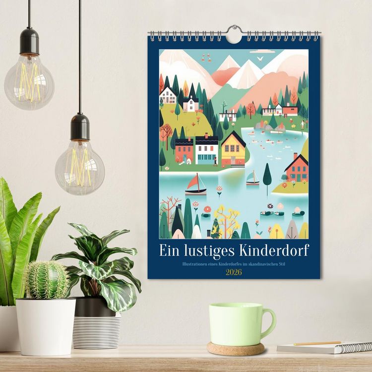 Produktbild: Ein lustiges Kinderdorf (Wandkalender 2026 DIN A4 hoch), CALVENDO Monatskalender