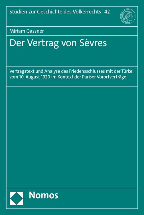 Produktbild: Der Vertrag von S&egrave;vres