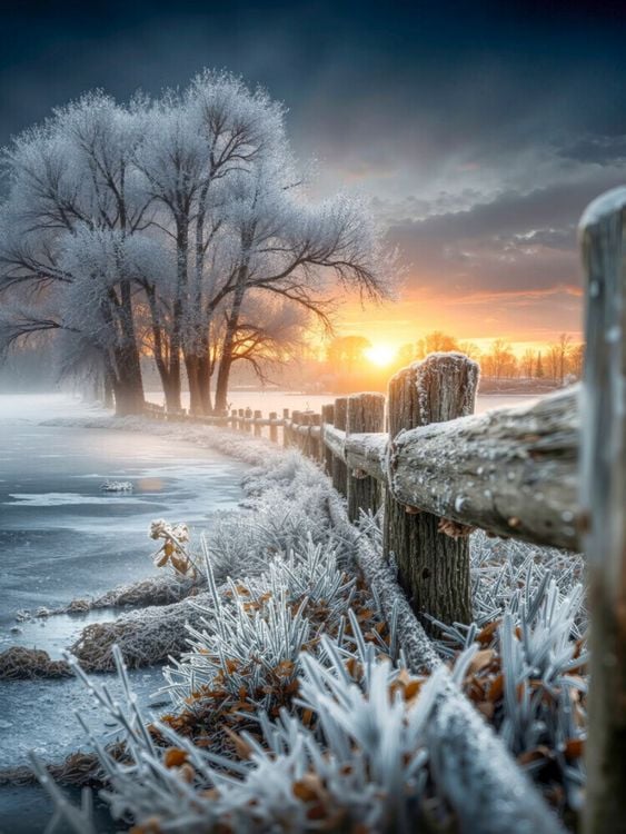 Produktbild: CALVENDO Puzzle Was f&uuml;r eine friedvolle winterliche Idylle | 1000 Teile Lege-Gr&ouml;&szlig;e 64x48cm Foto-Puzzle f&uuml;r gl&uuml;ckliche Stunden