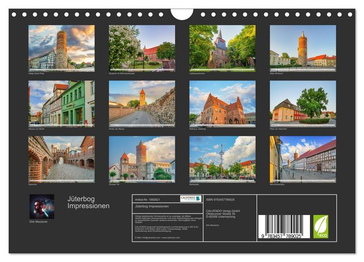 Produktbild: J&uuml;terbog Impressionen (Wandkalender 2026 DIN A4 quer), CALVENDO Monatskalender