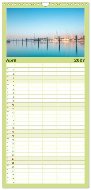 Produktbild: Familienplaner 2027 - So sch&ouml;n ist Ungarn. Sehenswertes am Balaton und in Budapest mit 5 Spalten (Wandkalender, 21 x 45 cm) CALVENDO