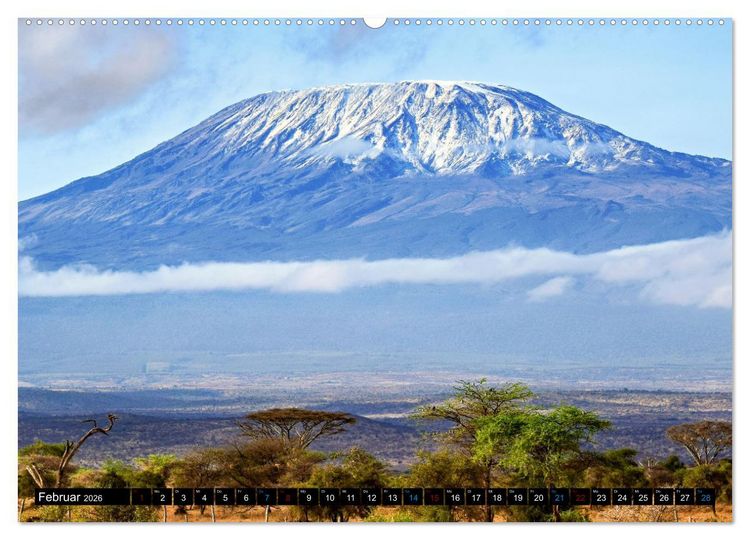 Produktbild: Kilimanjaro - das Dach Afrikas (hochwertiger Premium Wandkalender 2026 DIN A2 quer), Kunstdruck in Hochglanz