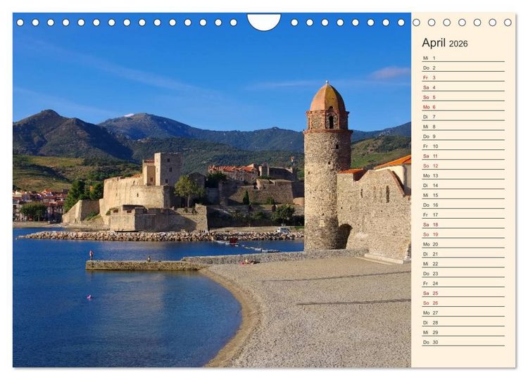 Produktbild: Collioure - Perle der Cote Vermeille (Wandkalender 2026 DIN A4 quer), CALVENDO Monatskalender