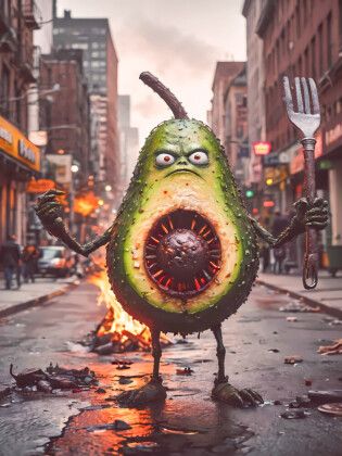 Produktbild: CALVENDO Puzzle Die unvers&ouml;hnliche Monster Avocado | 1000 Teile Lege-Gr&ouml;&szlig;e 64x48cm Foto-Puzzle f&uuml;r gl&uuml;ckliche Stunden