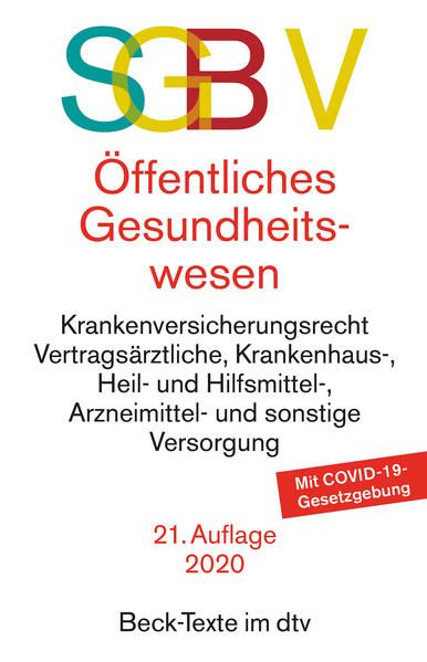 Produktbild: SGB V Recht des &ouml;ffentlichen Gesundheitswesens