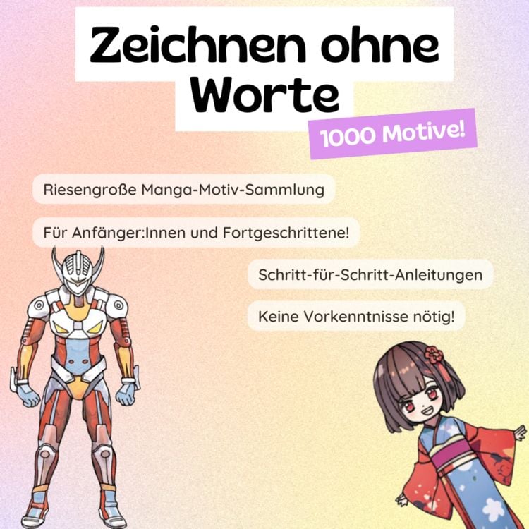 Produktbild: 1000 Manga Motive zeichnen