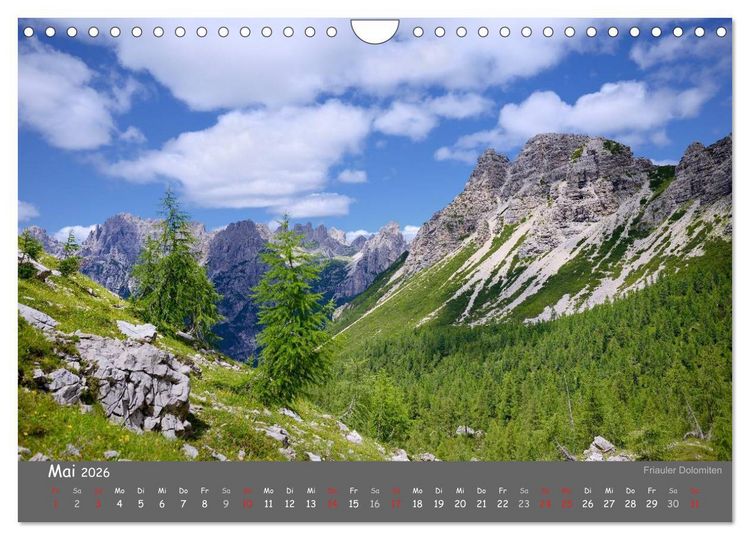 Produktbild: Traumhafte Bergwelt Kalender (Wandkalender 2026 DIN A4 quer), CALVENDO Monatskalender