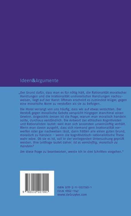 Produktbild: Ist es vern&uuml;nftig, moralisch zu handeln?
