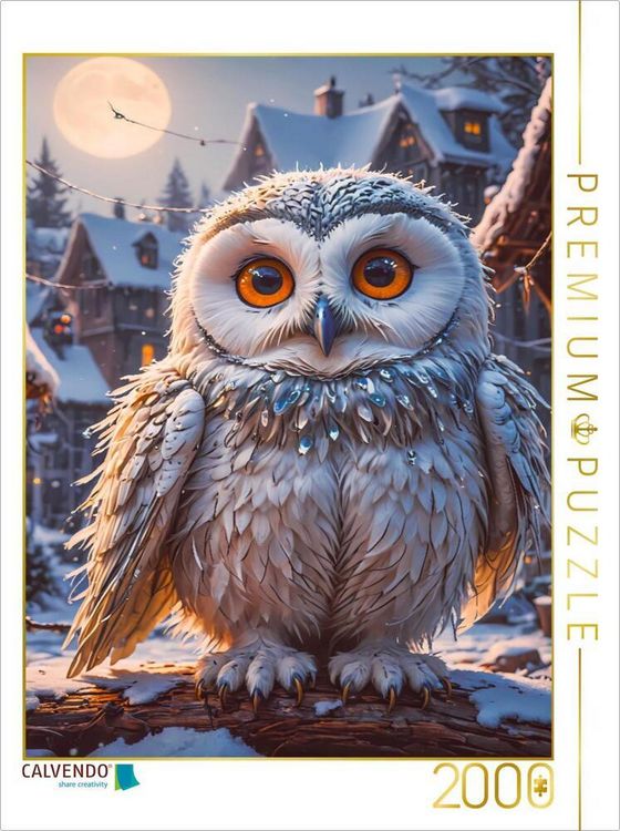 Produktbild: CALVENDO Puzzle Die Schneeeule aus Europa | 2000 Teile Lege-Gr&ouml;&szlig;e 90x67cm Foto-Puzzle f&uuml;r gl&uuml;ckliche Stunden