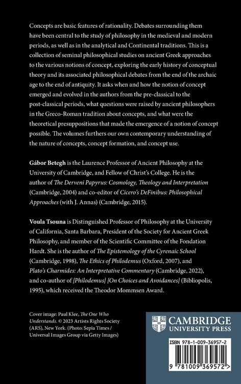 Produktbild: Conceptualising Concepts in Greek Philosophy