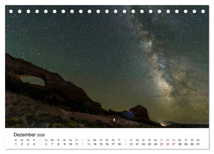 Produktbild: Nationalparks in Utah (Tischkalender 2026 DIN A5 quer), CALVENDO Monatskalender