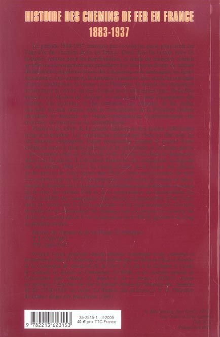 Produktbild: Histoire des Chemins de Fer en France T.2 ; 1883-1937