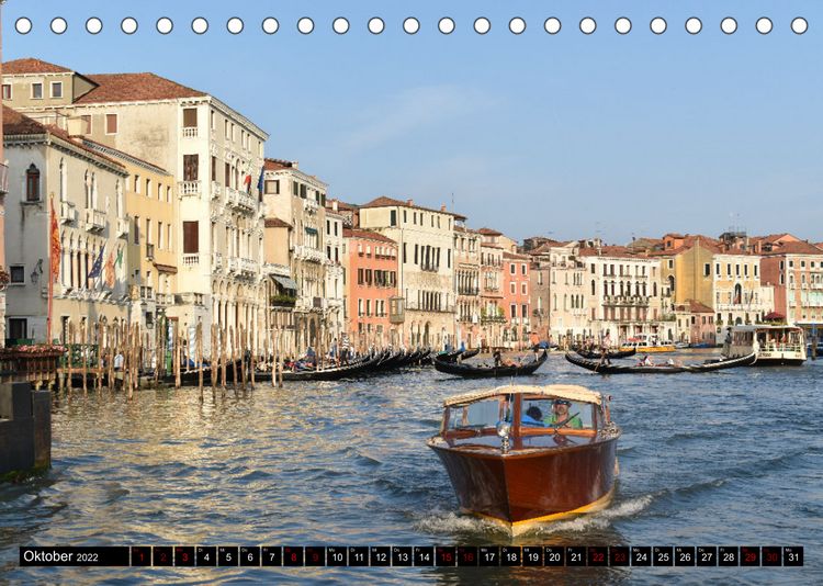 Produktbild: Venedig Impressionen (Tischkalender 2022 DIN A5 quer)