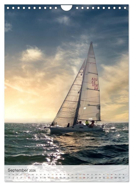 Produktbild: Segeln - meine Leidenschaft (Wandkalender 2026 DIN A4 hoch), CALVENDO Monatskalender