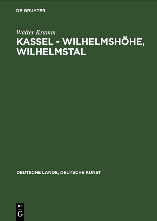 Produktbild: Kassel - Wilhelmsh&ouml;he, Wilhelmstal