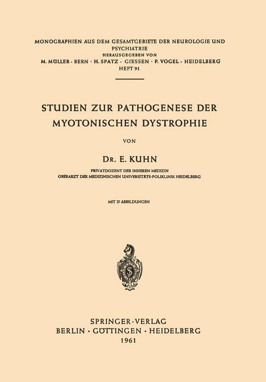Produktbild: Studien zur Pathogenese der Myotonischen Dystrophie