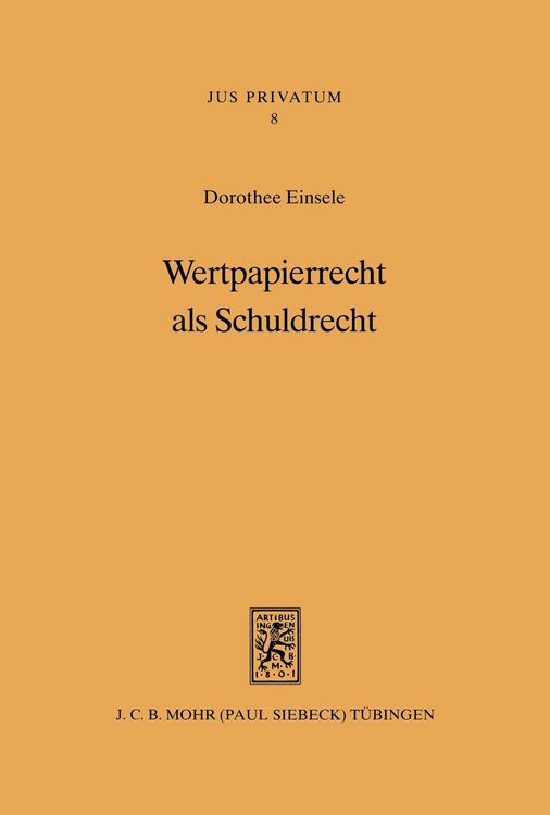 Produktbild: Wertpapierrecht als Schuldrecht