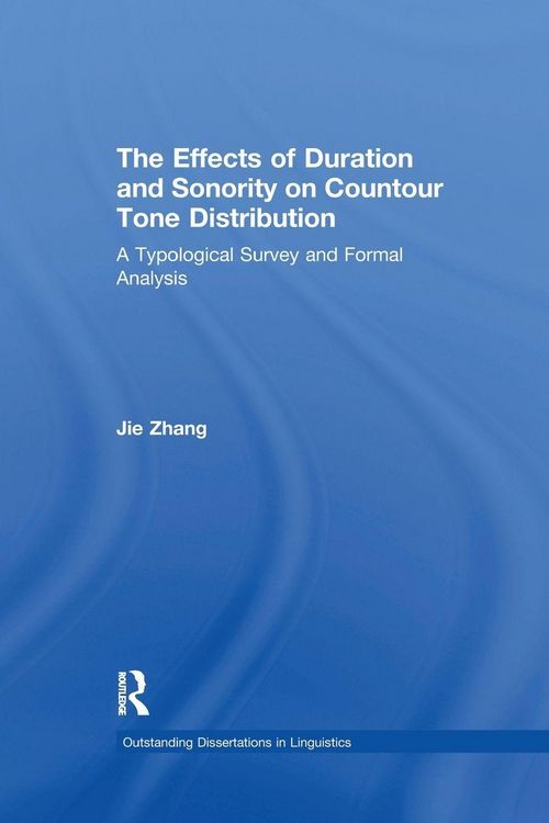 Produktbild: The Effects of Duration and Sonority on Countour Tone Distribution