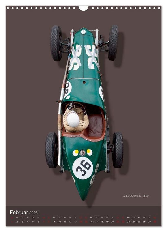 Produktbild: Legenden des Rennsports, Historic Grand Prix Cars 1925-1960 (Wandkalender 2026 DIN A3 hoch), CALVENDO Monatskalender