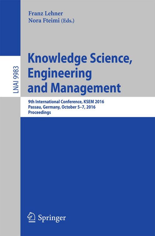 Produktbild: Knowledge Science, Engineering and Management