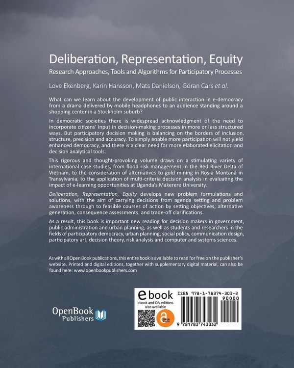 Produktbild: Deliberation, Representation, Equity