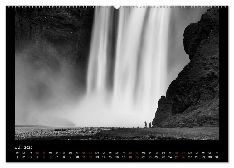 Produktbild: Soultouch - Schwarzwei&szlig; Landschaften, die die Seele ber&uuml;hren (Wandkalender 2026 DIN A2 quer), CALVENDO Monatskalender