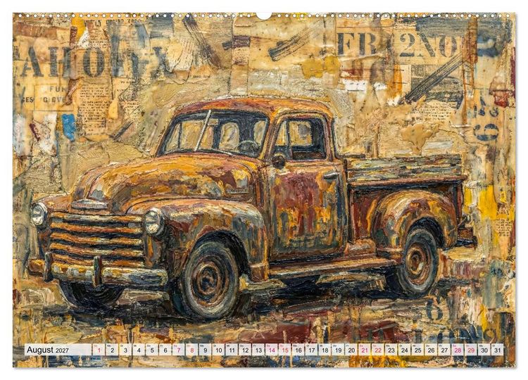 Produktbild: Patina und PS (Wandkalender 2027 DIN A2 quer), CALVENDO Monatskalender