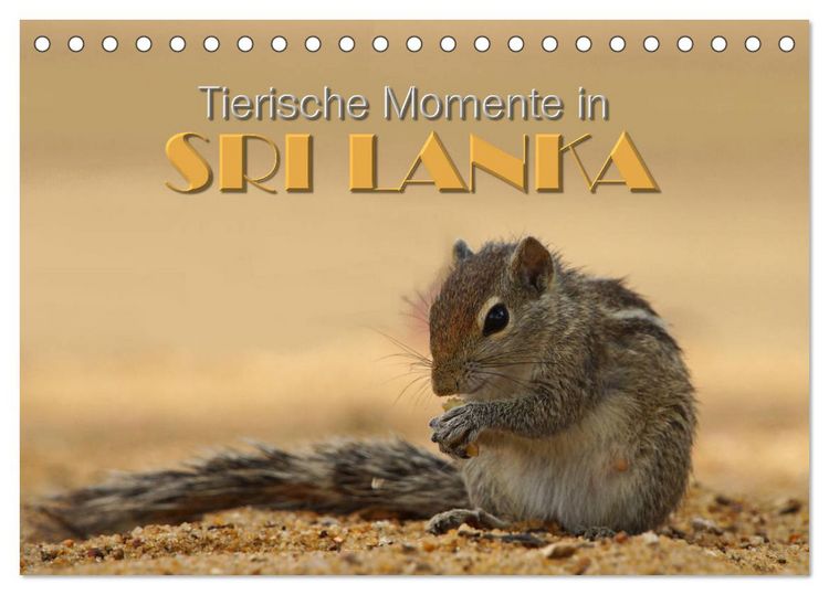 Produktbild: Sri Lanka - Tierische Momente (Tischkalender 2026 DIN A5 quer), CALVENDO Monatskalender
