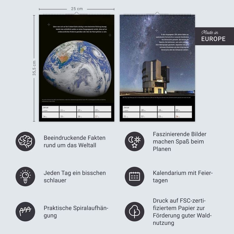 Produktbild: Stephen Hawking - Universum Wochenplaner 2027 - 53 faszinierende Bilder und Zitate