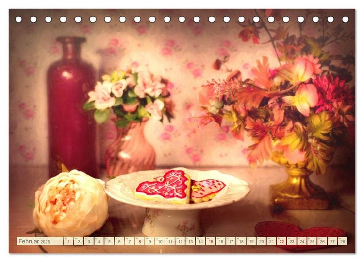 Produktbild: Nostalgische Stillleben. Die Poesie der Bilder (Tischkalender 2026 DIN A5 quer), CALVENDO Monatskalender