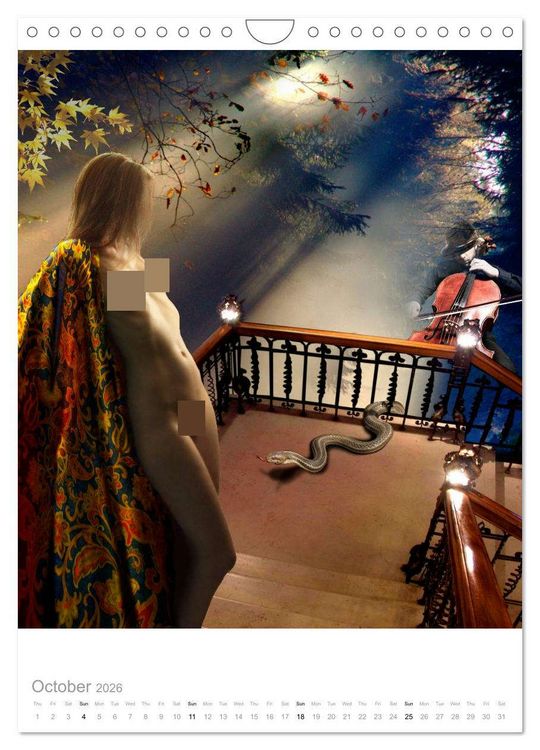Produktbild: An Erotic Expedition to the World of Female Reveries (Wall Calendar 2026 DIN A4 portrait), CALVENDO 12 Month Wall Calendar