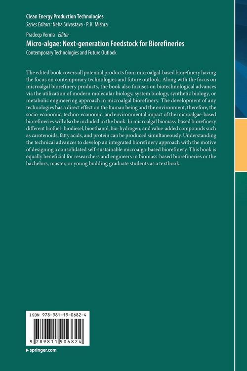 Produktbild: Micro-algae: Next-generation Feedstock for Biorefineries