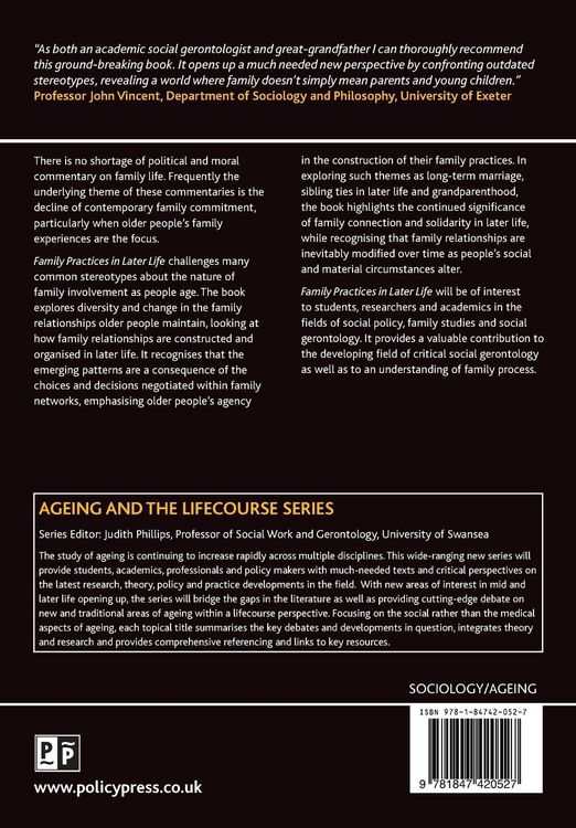 Produktbild: Family practices in later life